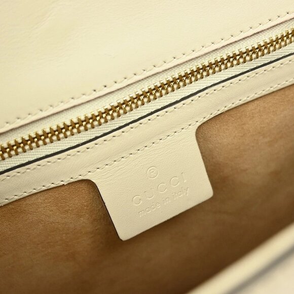 BUYIT Gucci White Sylvie Shoulder Bag 421882 001998 NQ03995 - Picture 7 of 10